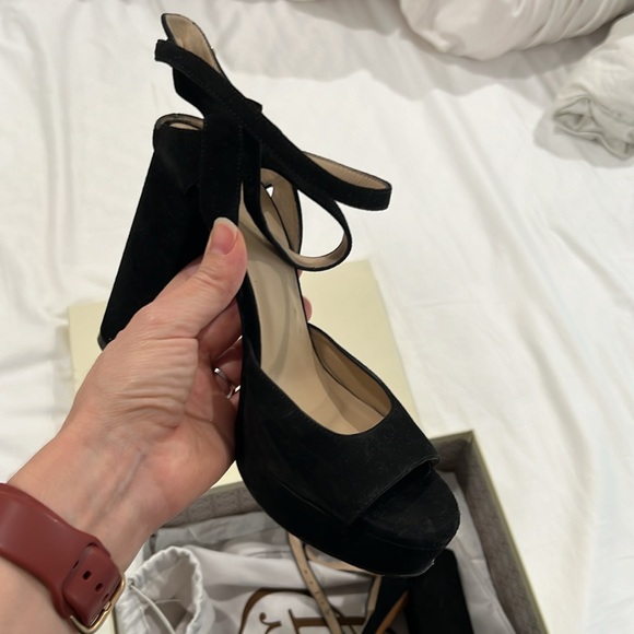 M. Gemi The Notte Nuova in black suede platform heel - Picture 6 of 9